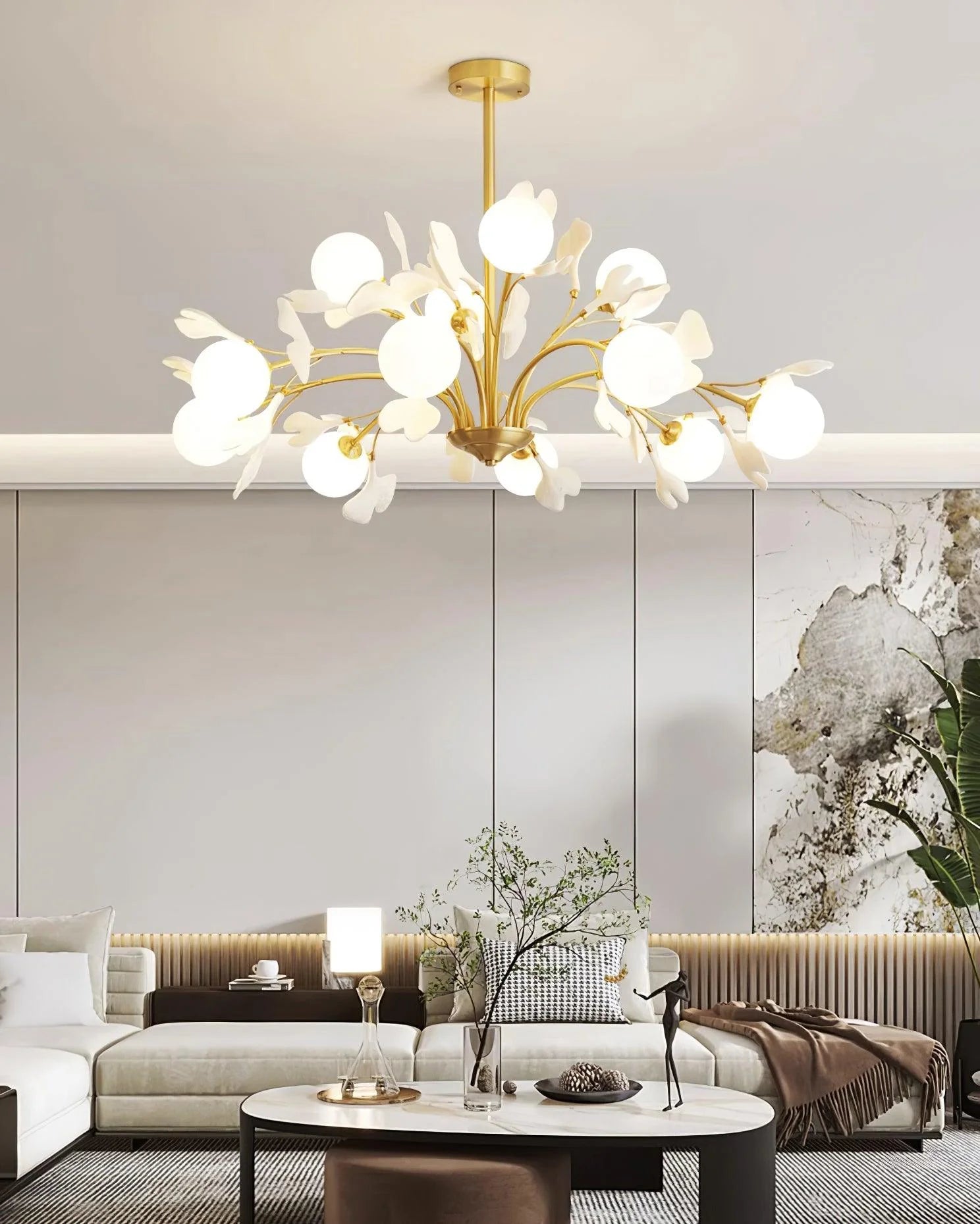 Vico Gingko Chandelier - Yiarolight