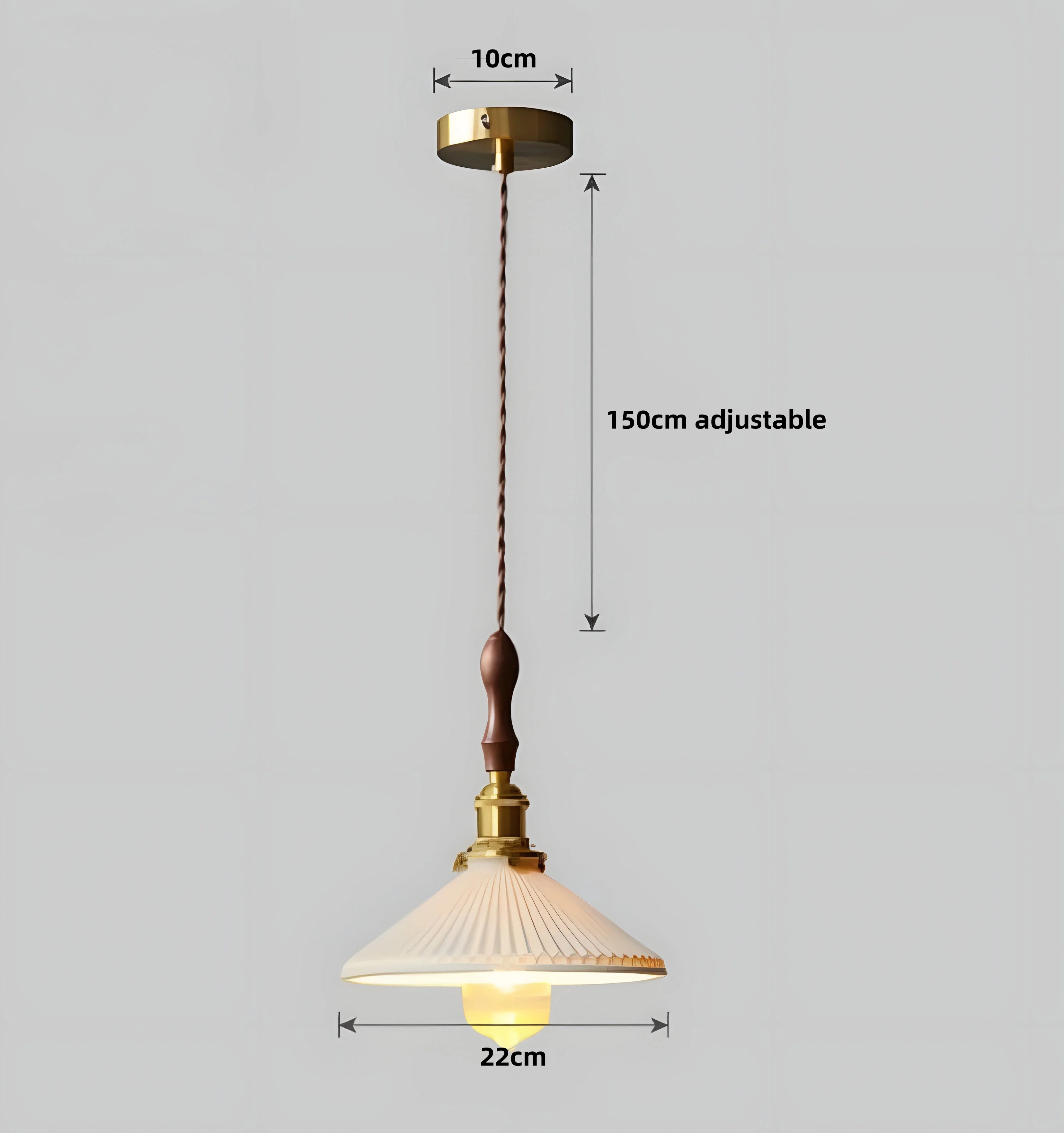 Ceramic Pleated Pendant Lamp - Auraolight