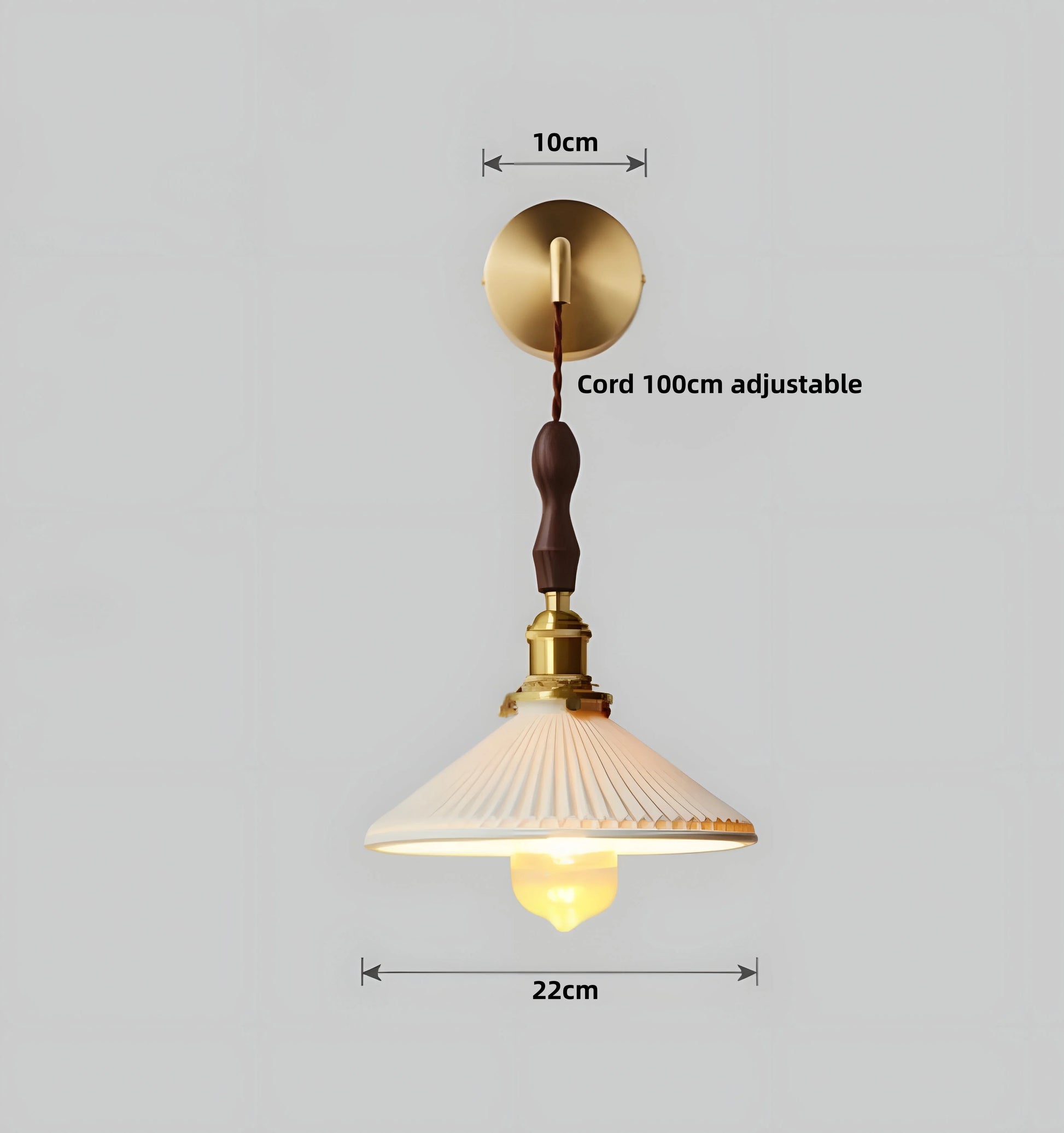 Ceramic Pleated Pendant Lamp - Auraolight