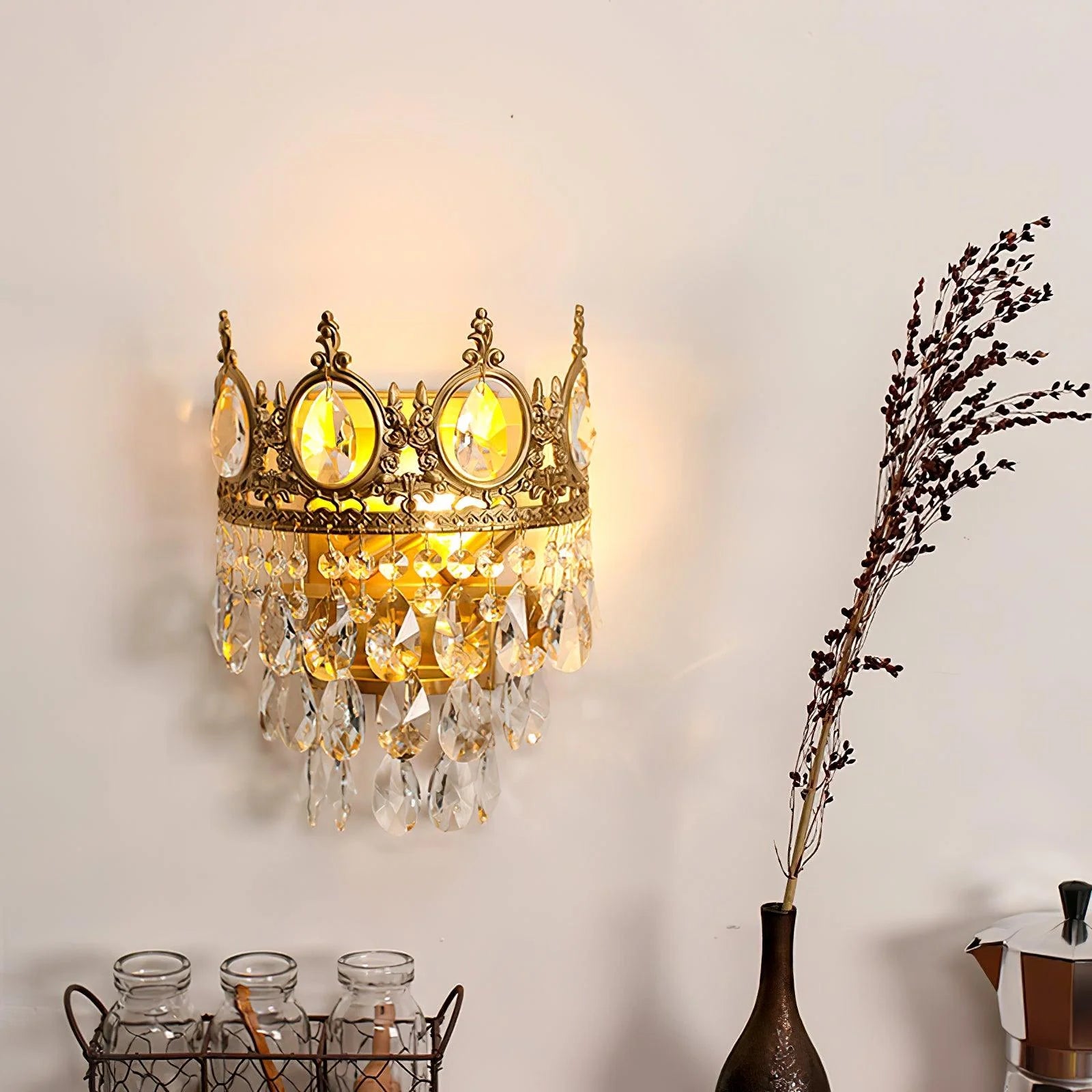 Vintage Crystal Wall Lamp - Yiarolight