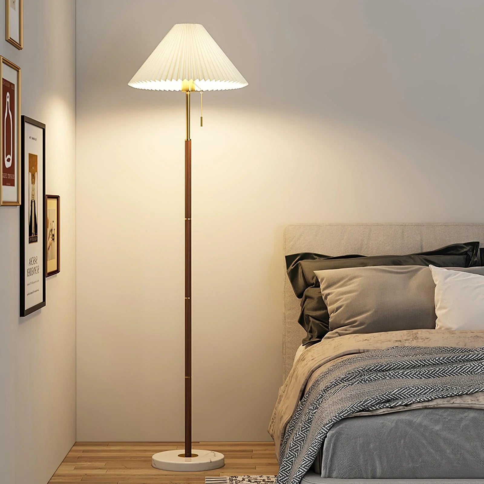 Vintage Pleated Floor Lamp - Auraolight
