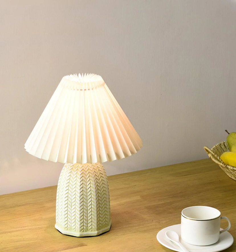 Vintage Pleated Table Lamp - Yiarolight