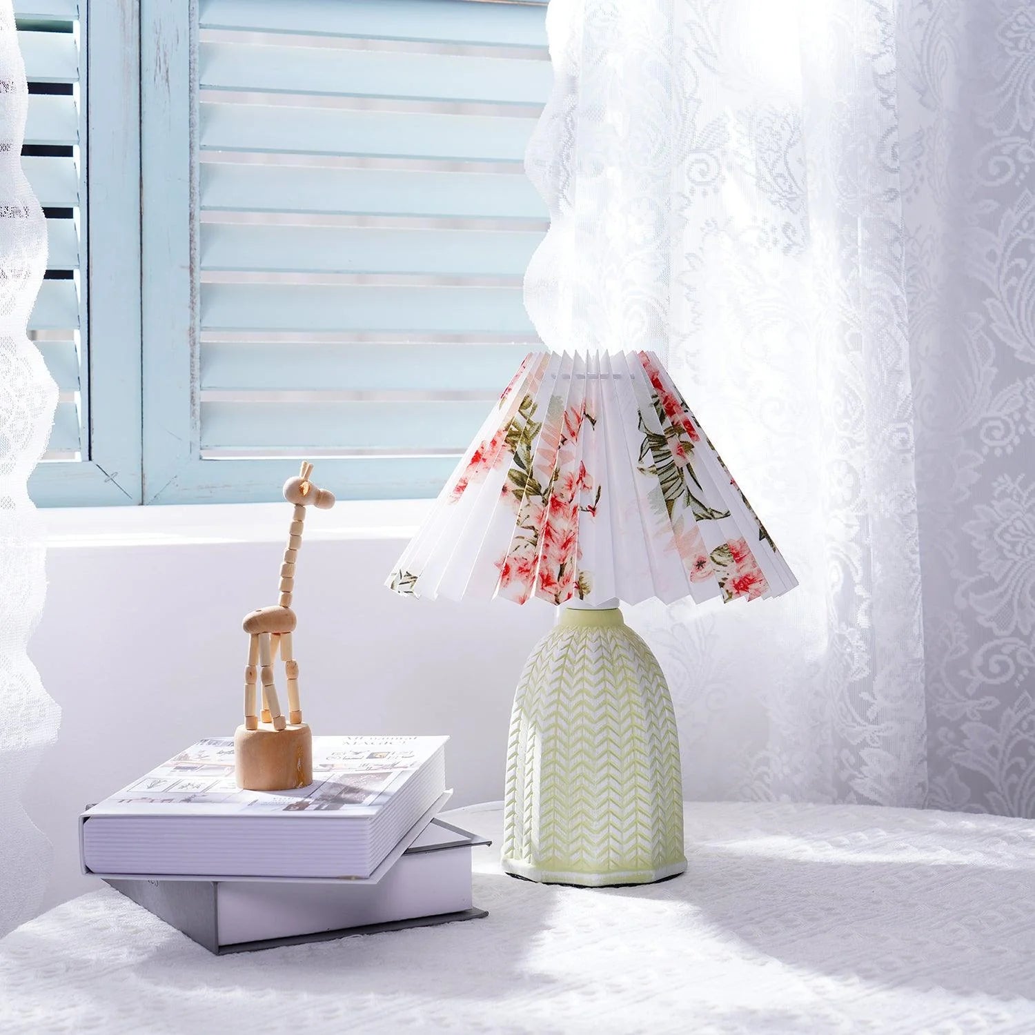Vintage Pleated Table Lamp - Yiarolight