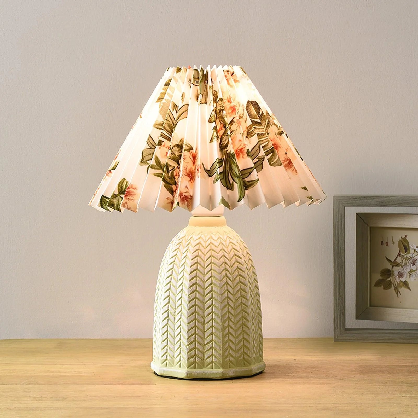 Vintage Pleated Table Lamp - Yiarolight