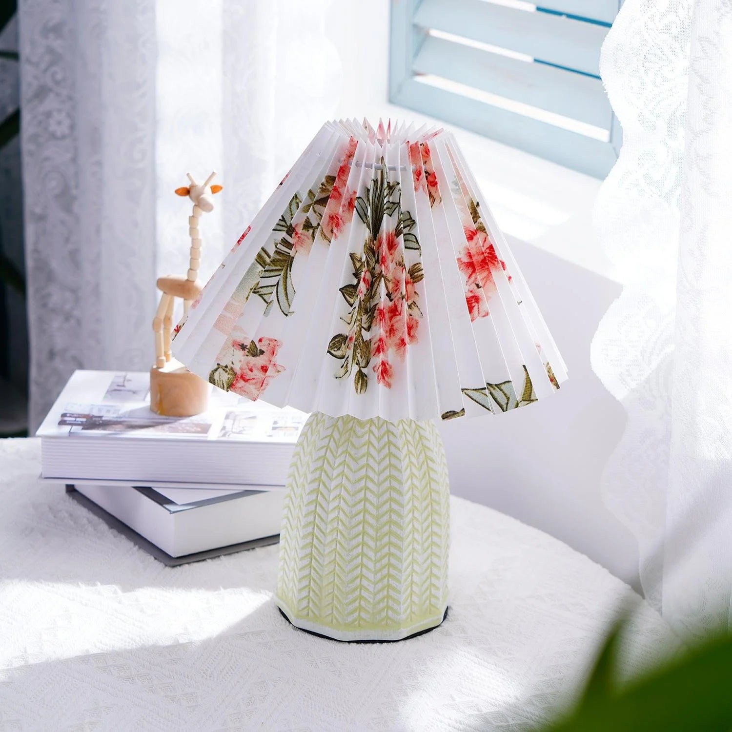 Vintage Pleated Table Lamp - Yiarolight