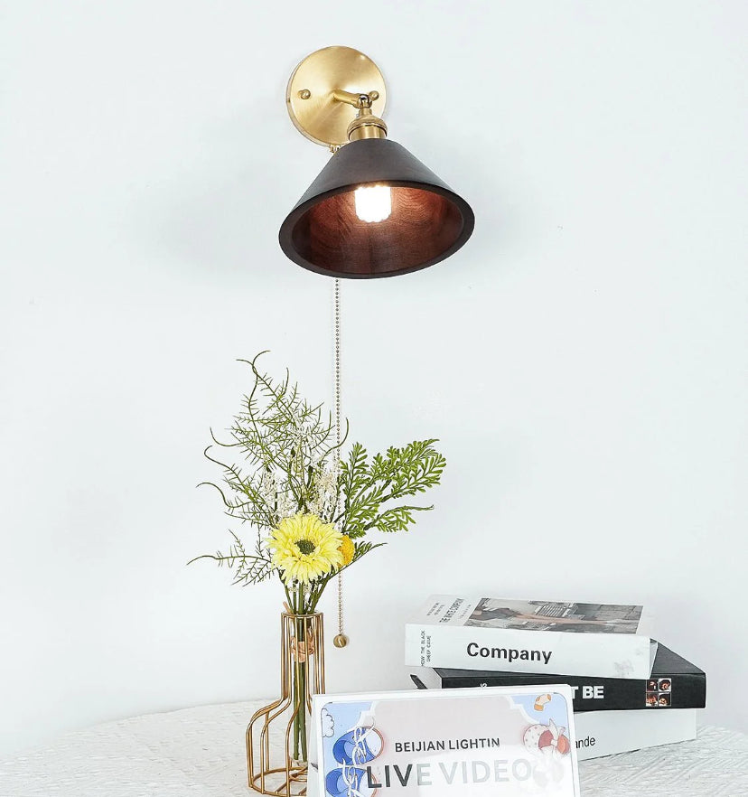 Vintage Wood Wall Lamp - Auraolight