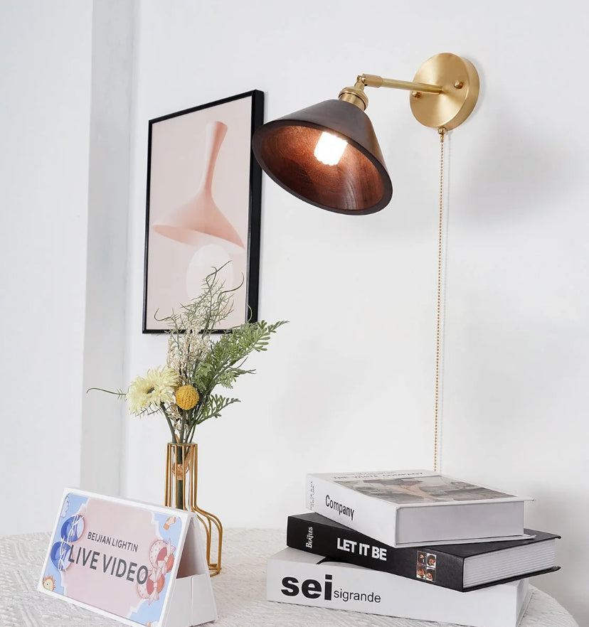 Vintage Wood Wall Lamp - Auraolight