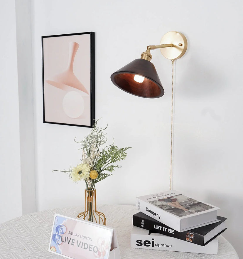 Vintage Wood Wall Lamp - Auraolight