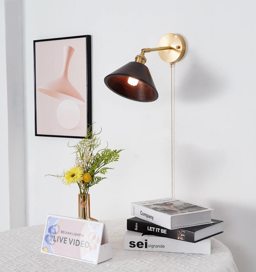 Vintage Wood Wall Lamp - Auraolight