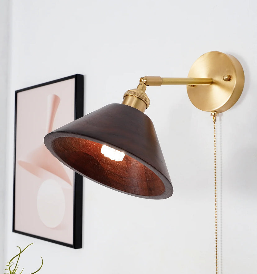 Vintage Wood Wall Lamp - Auraolight