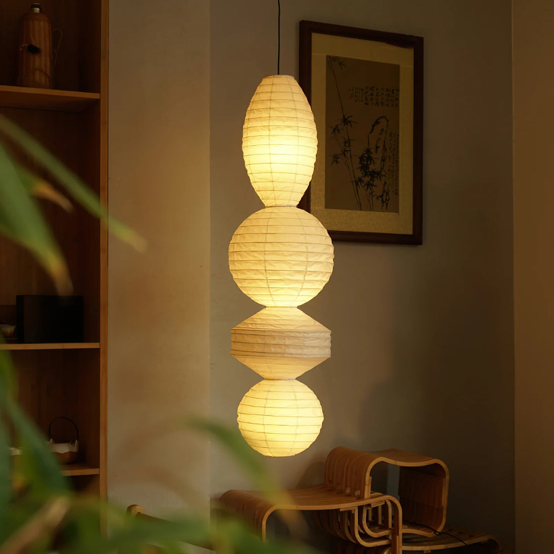 Washi Paper Tayo Pendant Lamp - Yiarolight