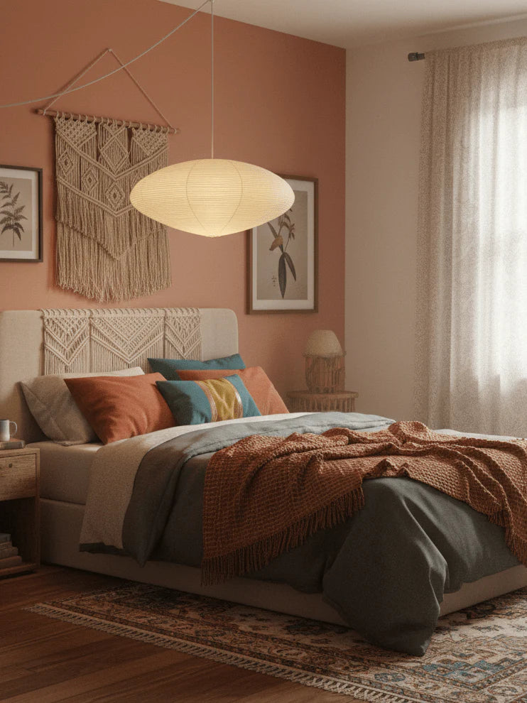 Washi Paper 15A Pendant Swag Light - Yiarolight