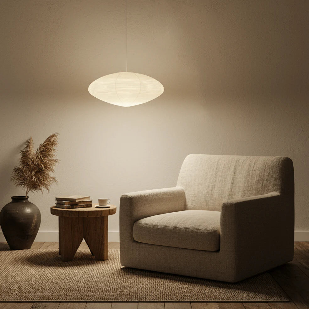 Washi Paper 15A Pendant Swag Light - Yiarolight