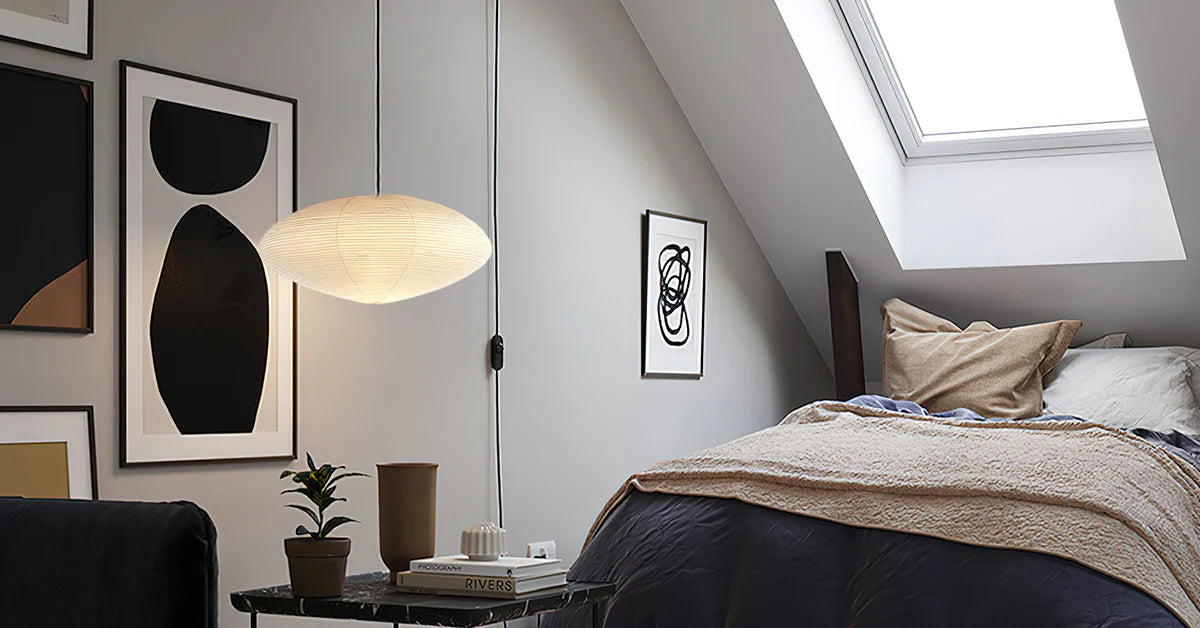 Washi Paper 15A Pendant Swag Light - Yiarolight