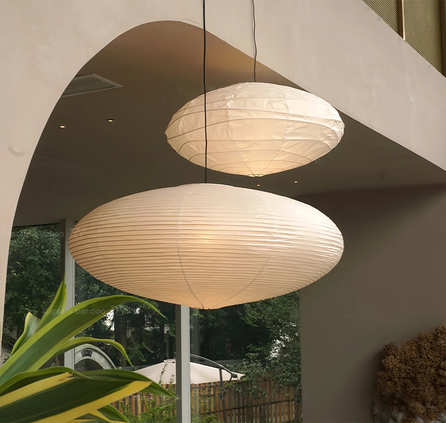 Washi Paper 15A Pendant Swag Light - Yiarolight