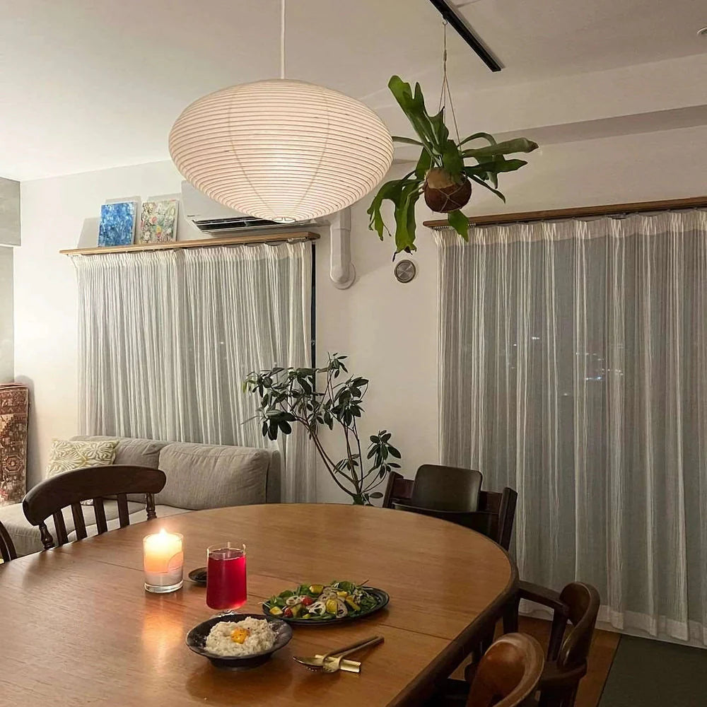 Washi Paper 15A Pendant Swag Light - Yiarolight