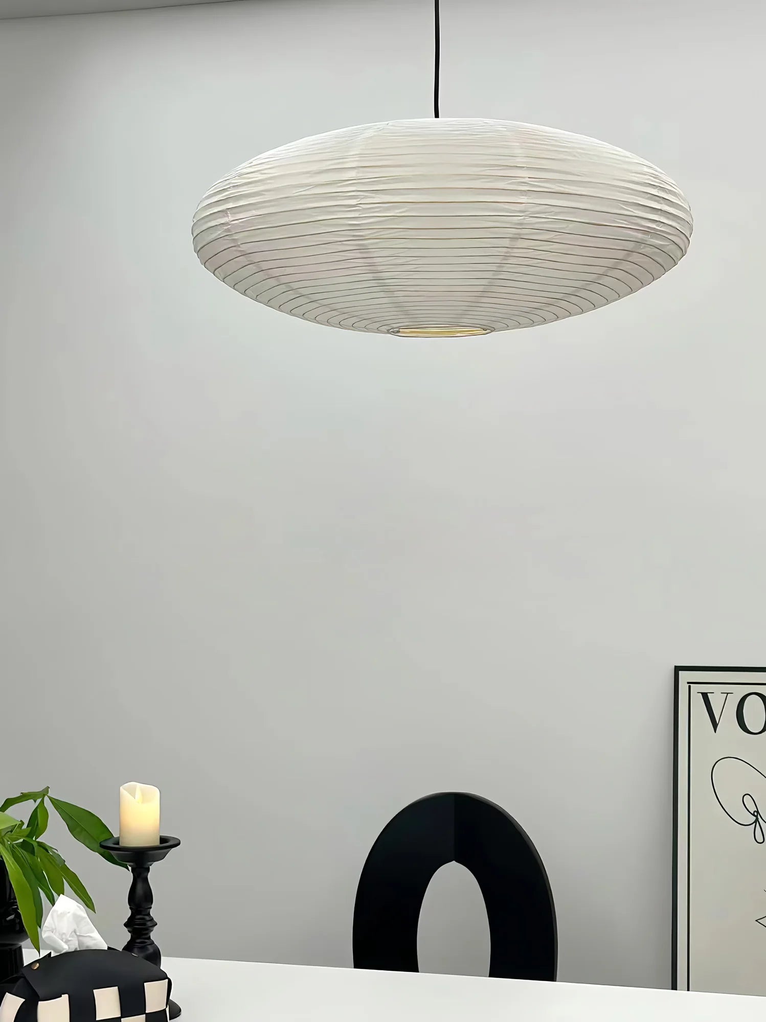 Washi Paper 15A Pendant Swag Light - Yiarolight