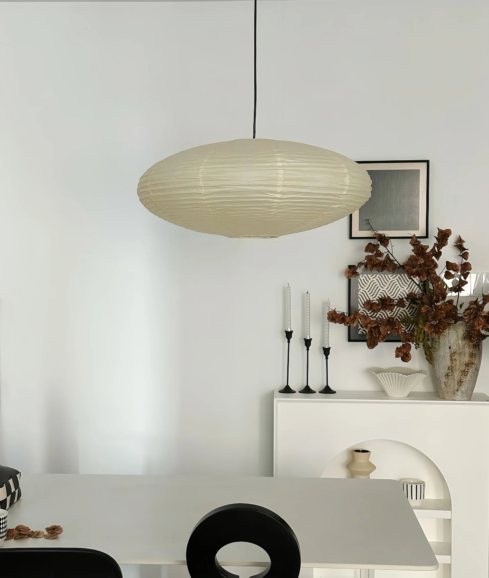 Washi Paper 15A Pendant Swag Light - Yiarolight