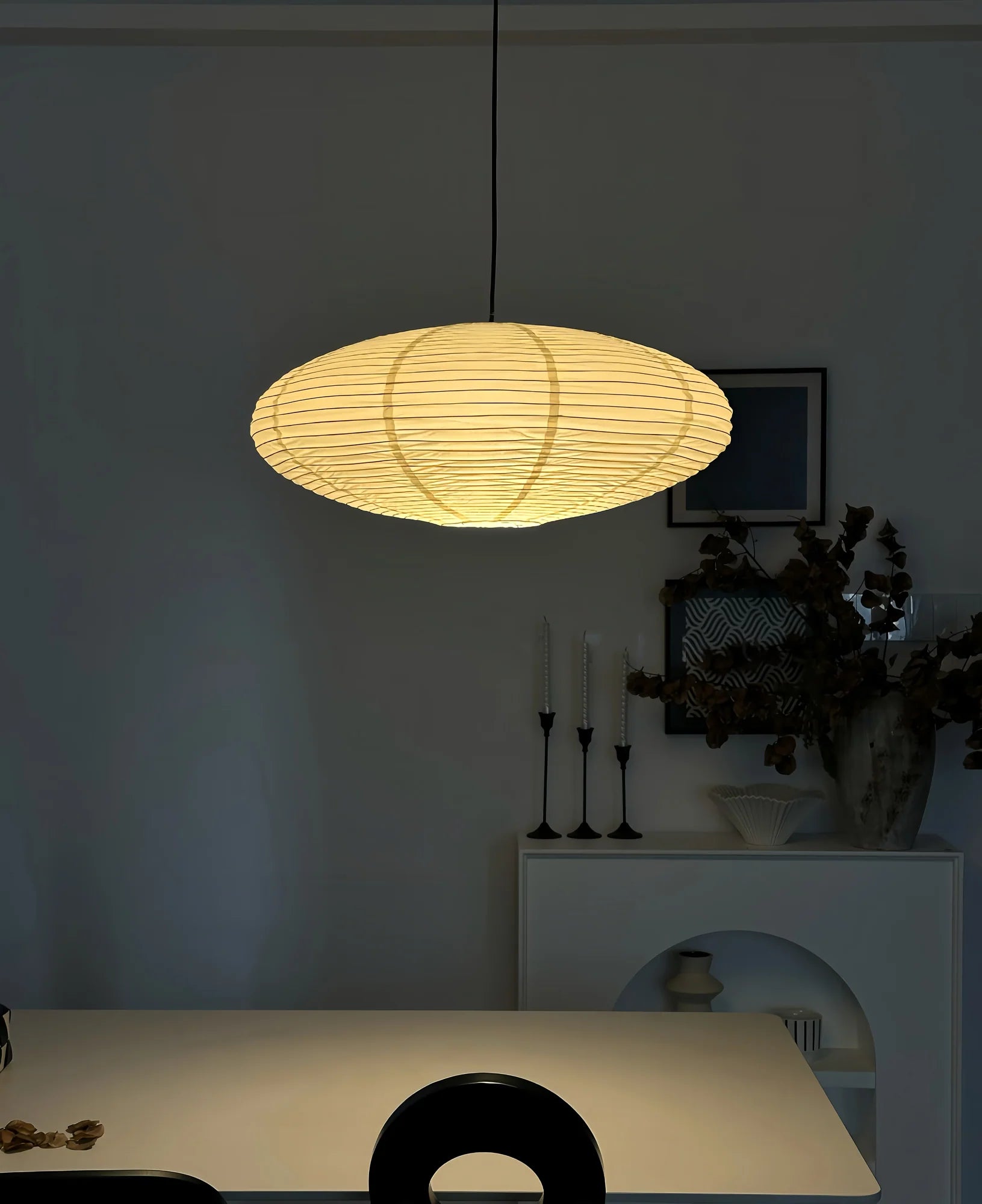Washi Paper 15A Pendant Swag Light - Yiarolight