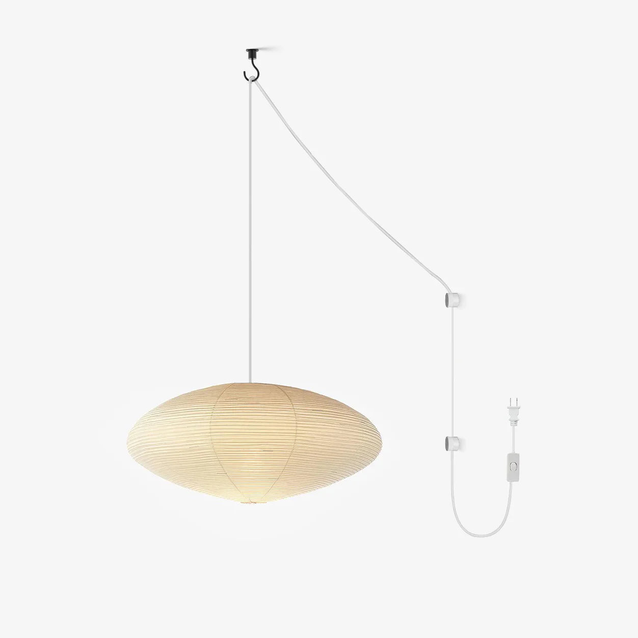 Washi Paper 15A Pendant Swag Light - Yiarolight