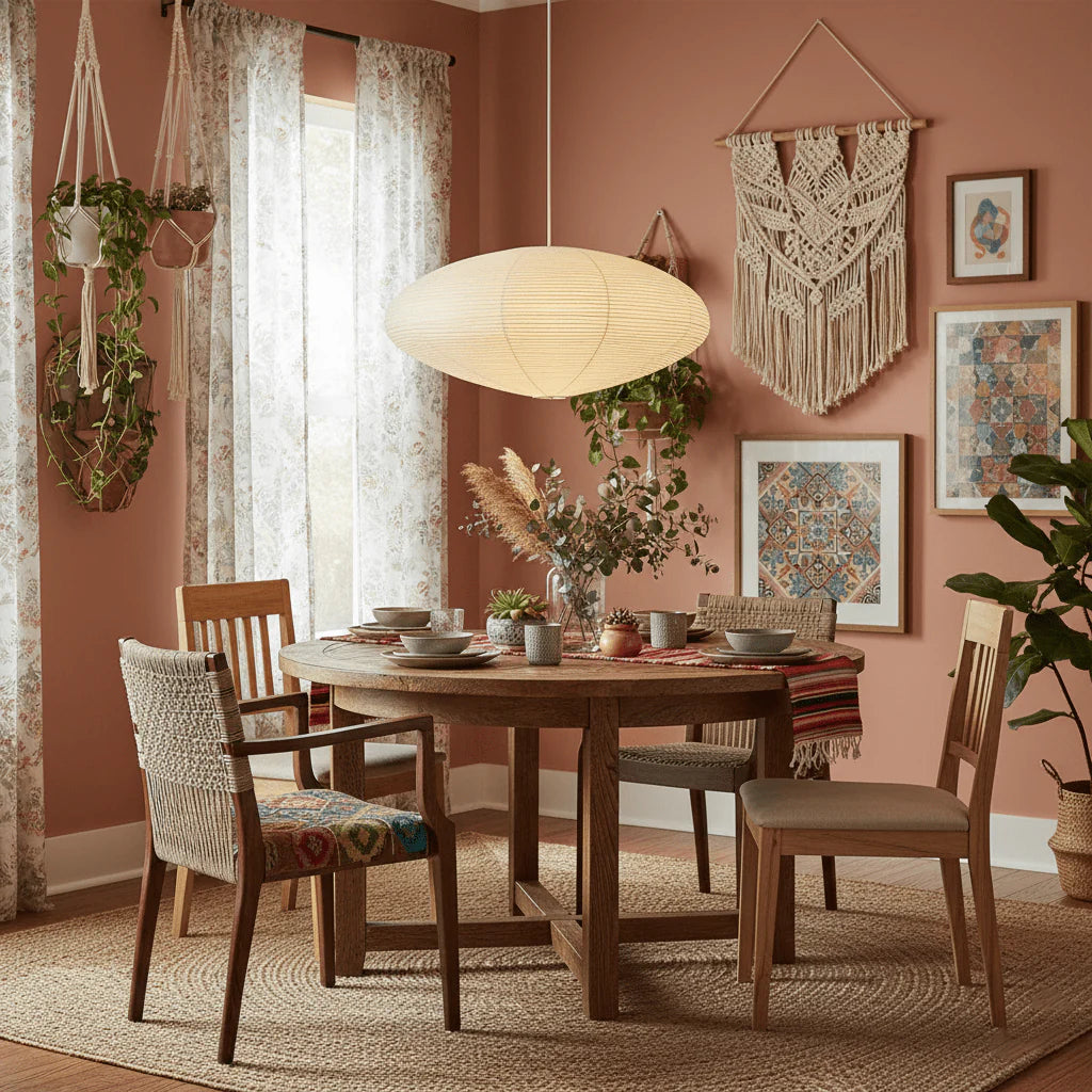 Washi Paper 15A Pendant Swag Light - Yiarolight