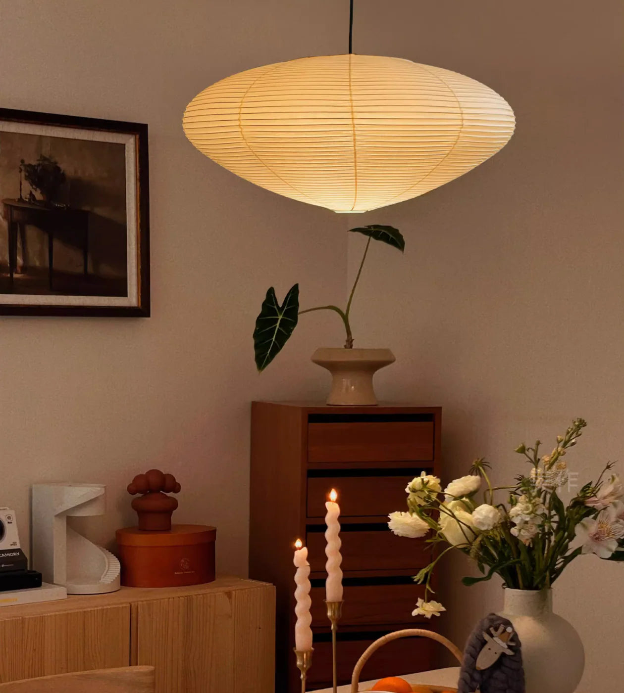 Washi Paper 15A 21A 26A Pendant Light - Yiarolight