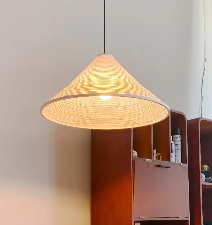 Washi Paper Cone Pendant Lamp - Yiarolight
