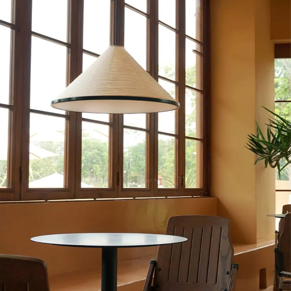 Washi Paper Cone Pendant Lamp - Yiarolight