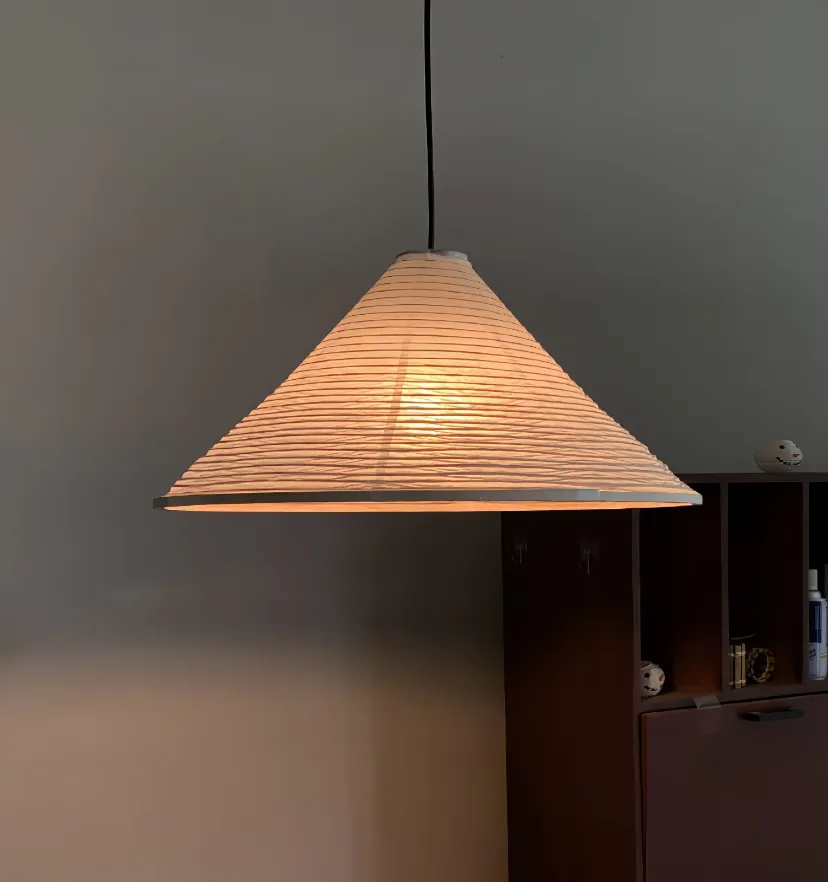 Washi Paper Cone Pendant Lamp - Yiarolight
