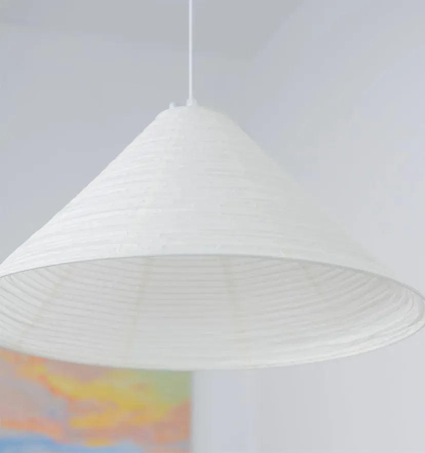 Washi Paper Cone Pendant Lamp - Yiarolight