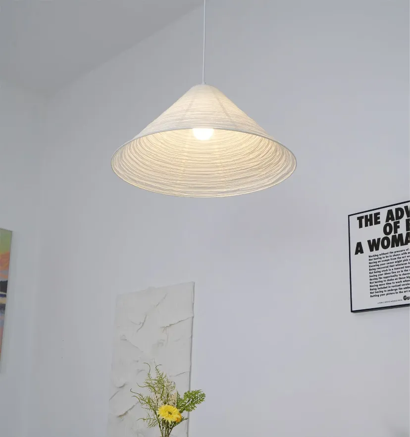 Washi Paper Cone Pendant Lamp - Yiarolight