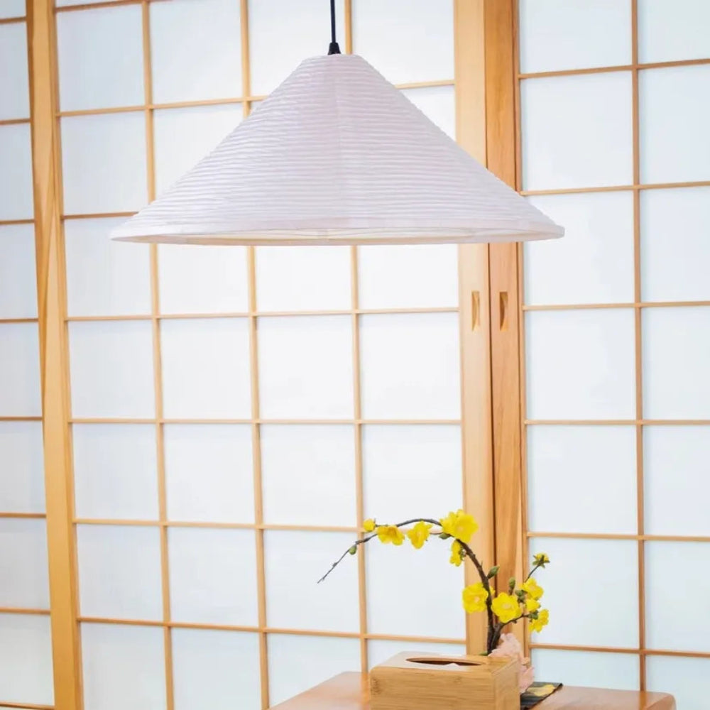 Washi Paper Cone Pendant Lamp - Yiarolight