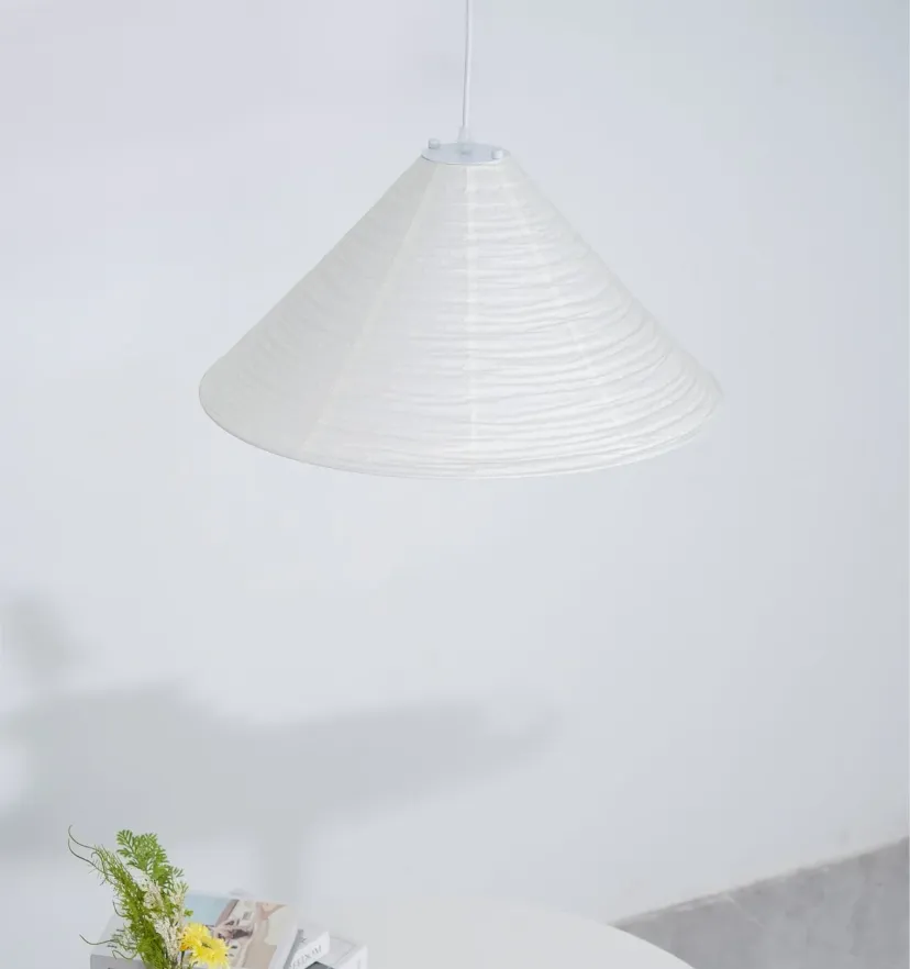 Washi Paper Cone Pendant Lamp - Yiarolight