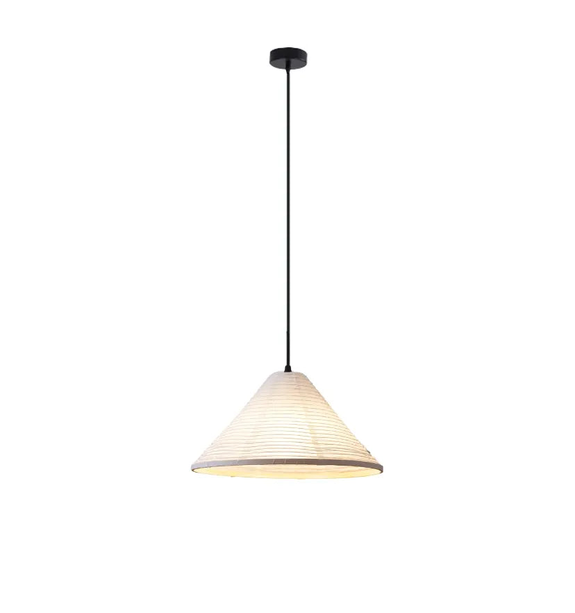 Washi Paper Cone Pendant Lamp - Yiarolight