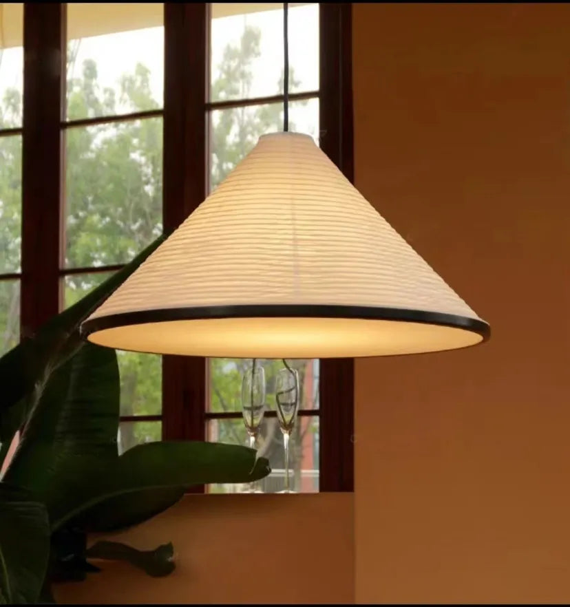 Washi Paper Cone Pendant Lamp - Yiarolight
