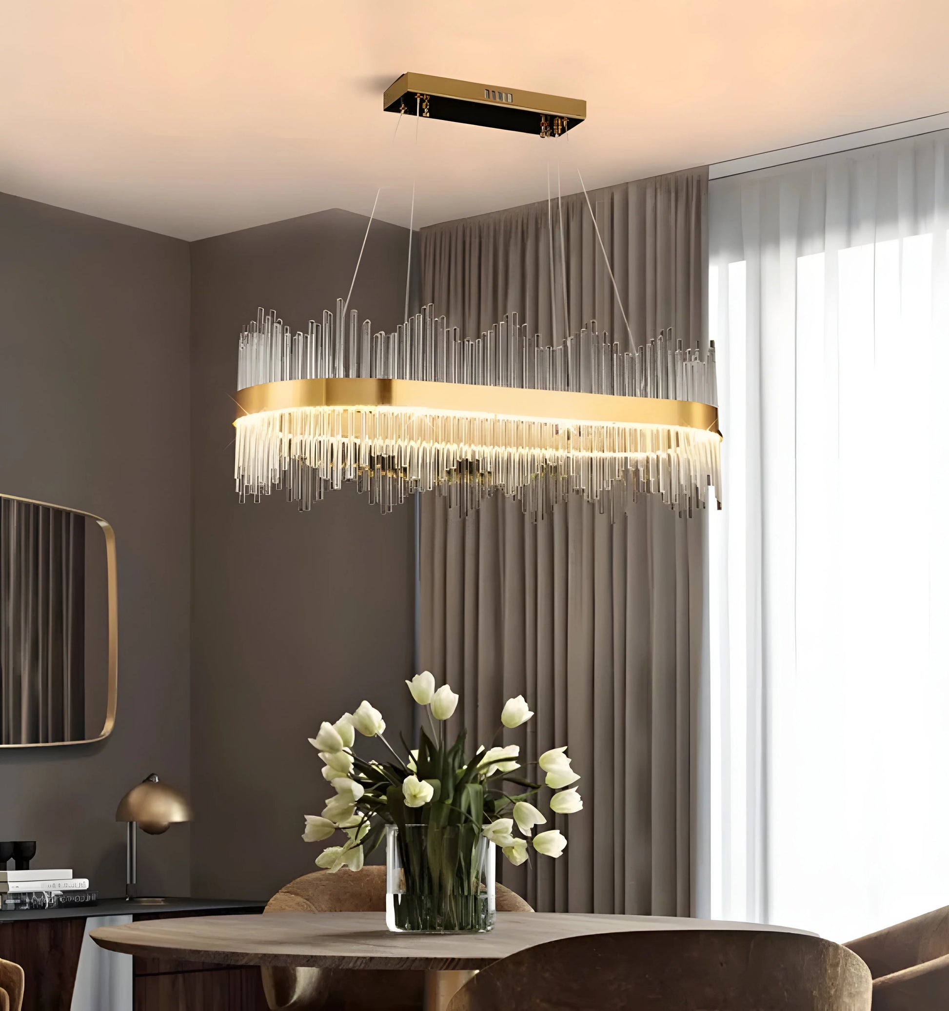 Wilmer Crown Crystal Chandelier - Auraolight