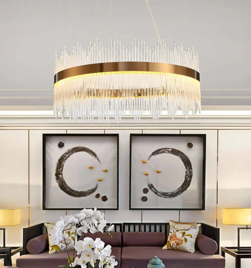 Wilmer Crown Crystal Chandelier - Auraolight