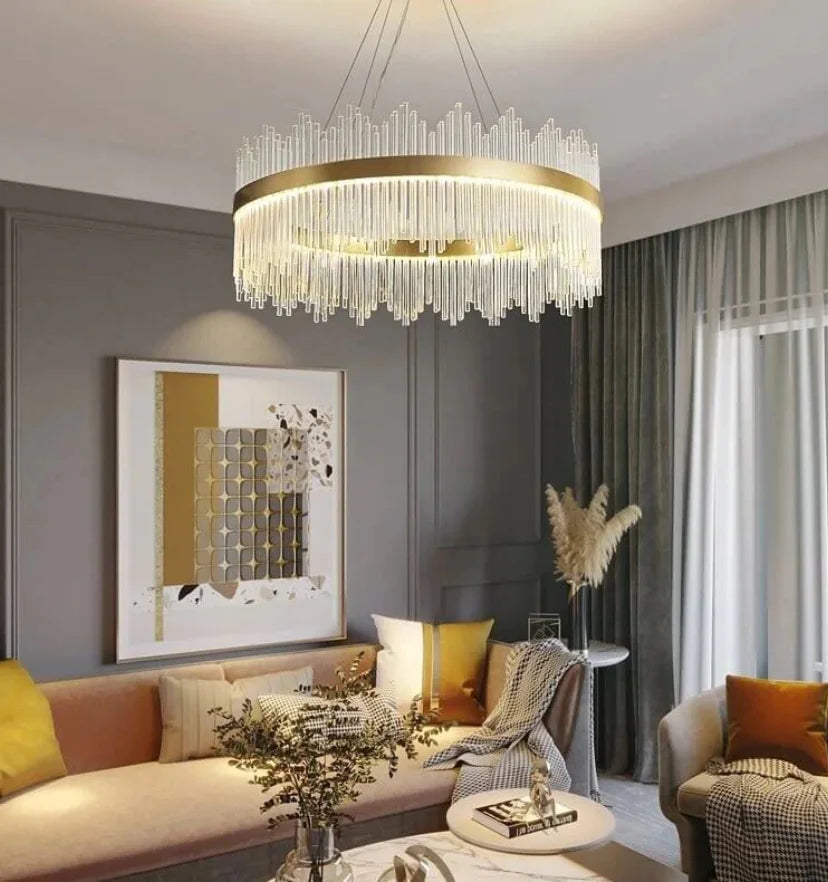 Wilmer Crown Crystal Chandelier - Auraolight