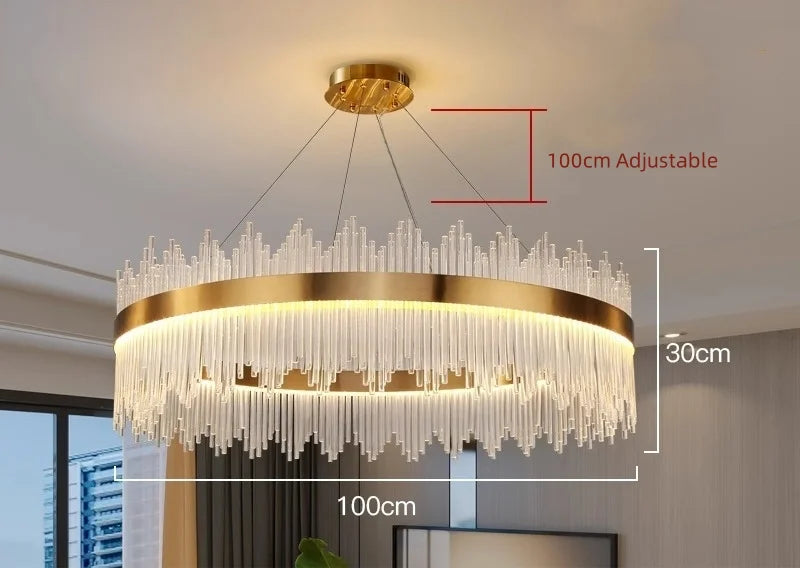 Wilmer Crown Crystal Chandelier - Auraolight