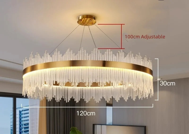 Wilmer Crown Crystal Chandelier - Auraolight
