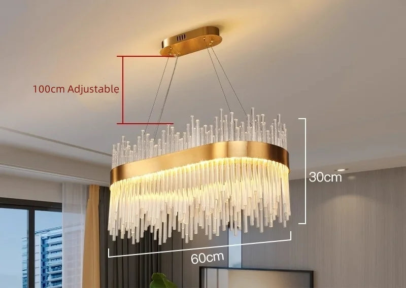 Wilmer Crown Crystal Chandelier - Auraolight