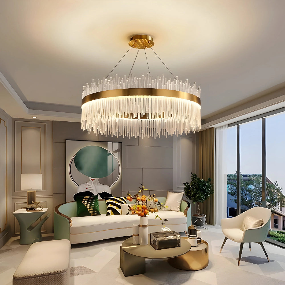 Wilmer Crown Crystal Chandelier - Auraolight