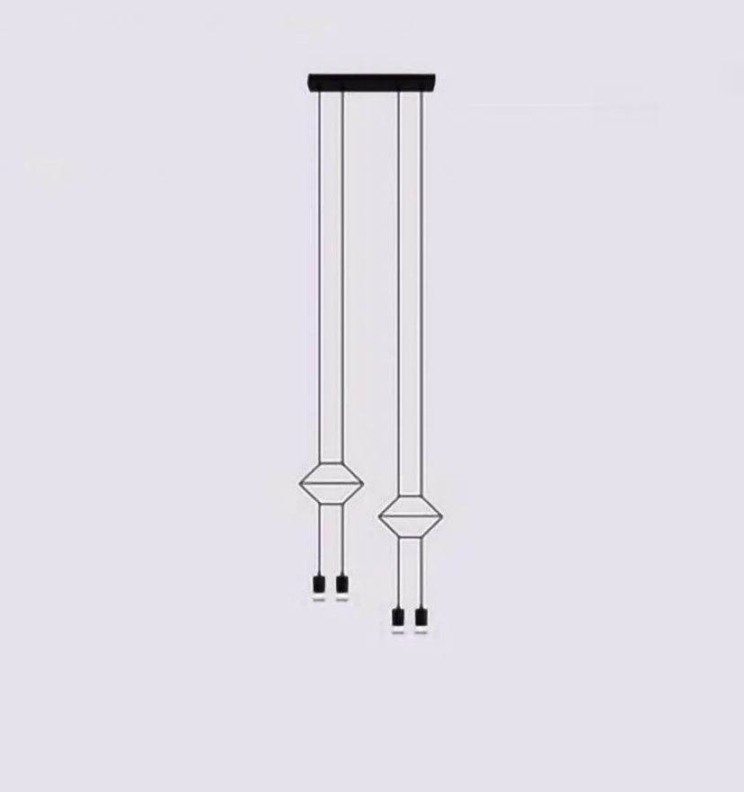 Line 2D Pendant Light - Yiarolight