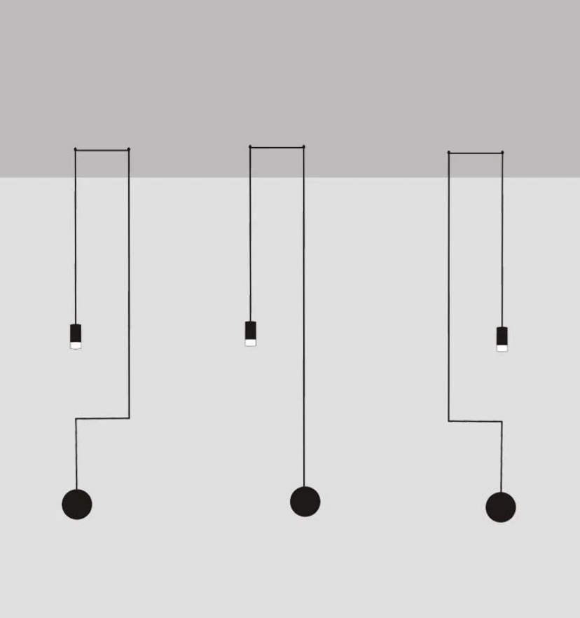 Lines free-form Pendant light - Yiarolight