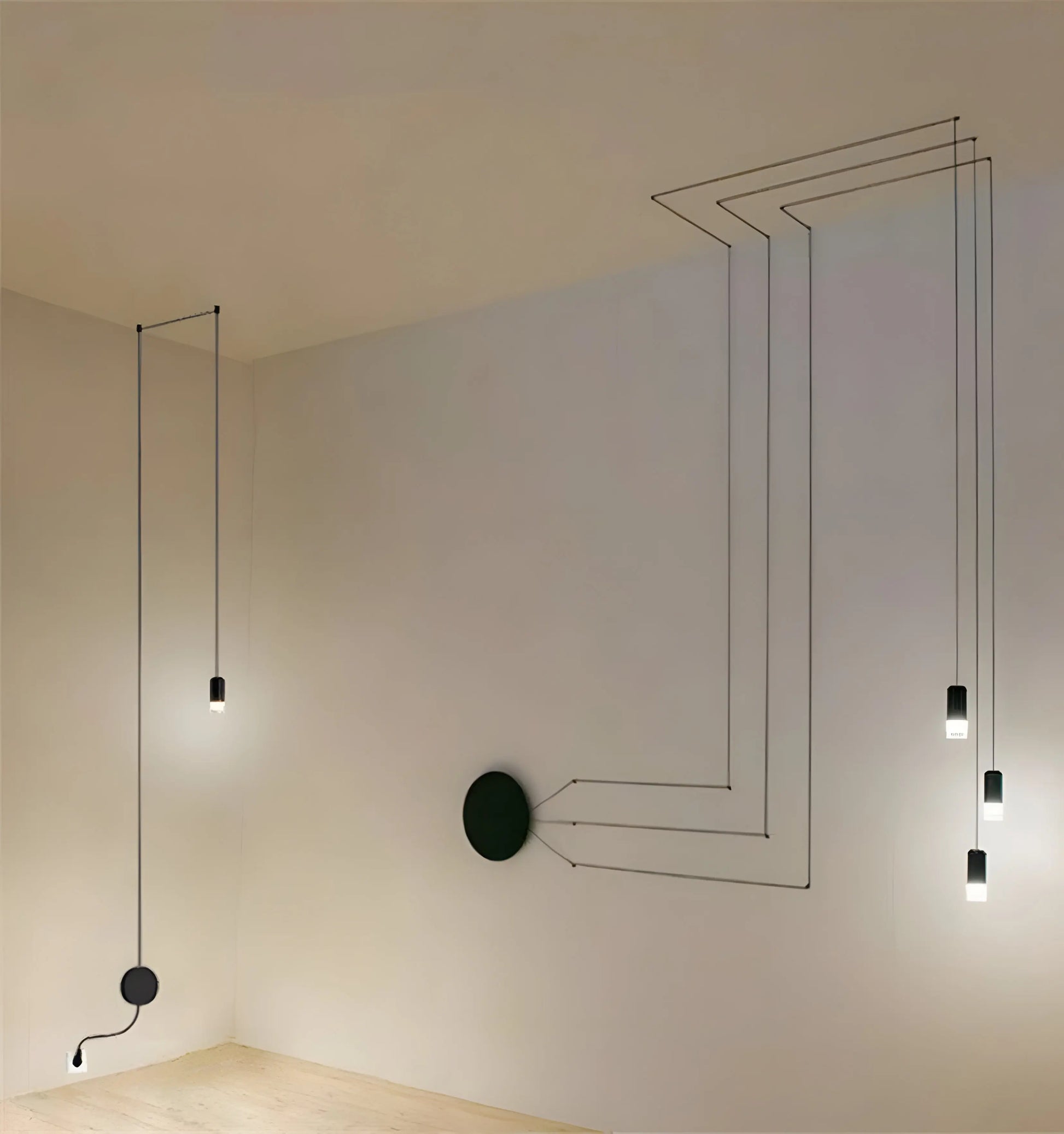 Lines free-form Pendant light - Yiarolight