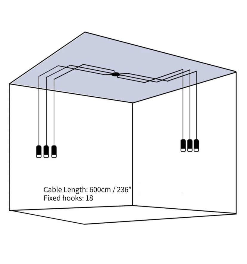 Lines free-form Pendant light - Yiarolight
