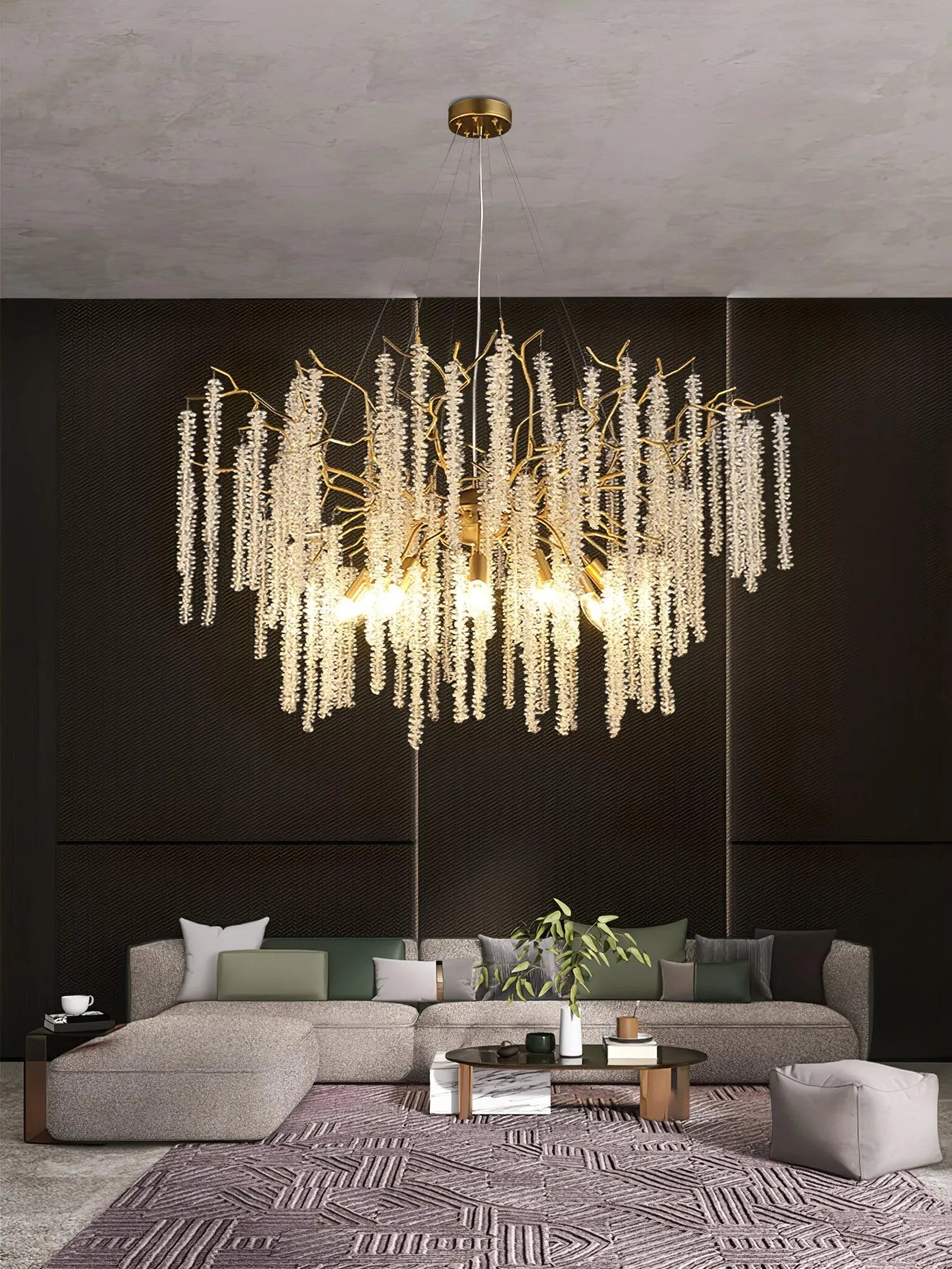 Wisteria Flower Crystal Chandelier - Yiarolight