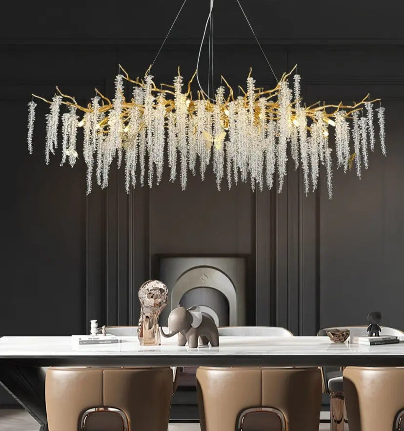 Wisteria Flower Crystal Chandelier - Yiarolight