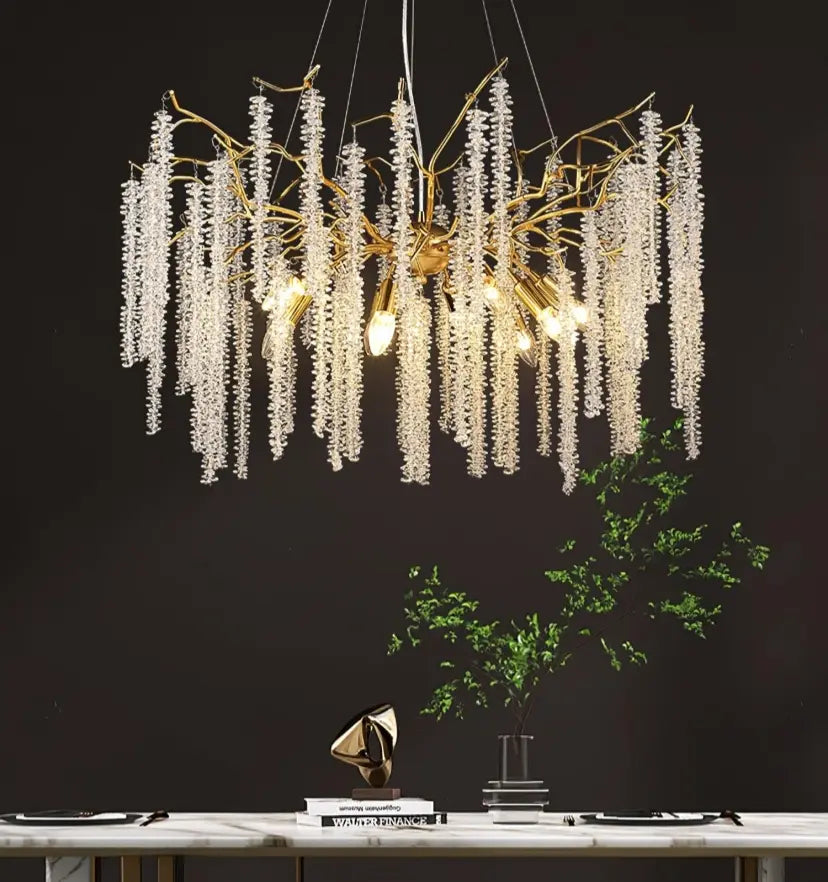 Wisteria Flower Crystal Chandelier - Yiarolight