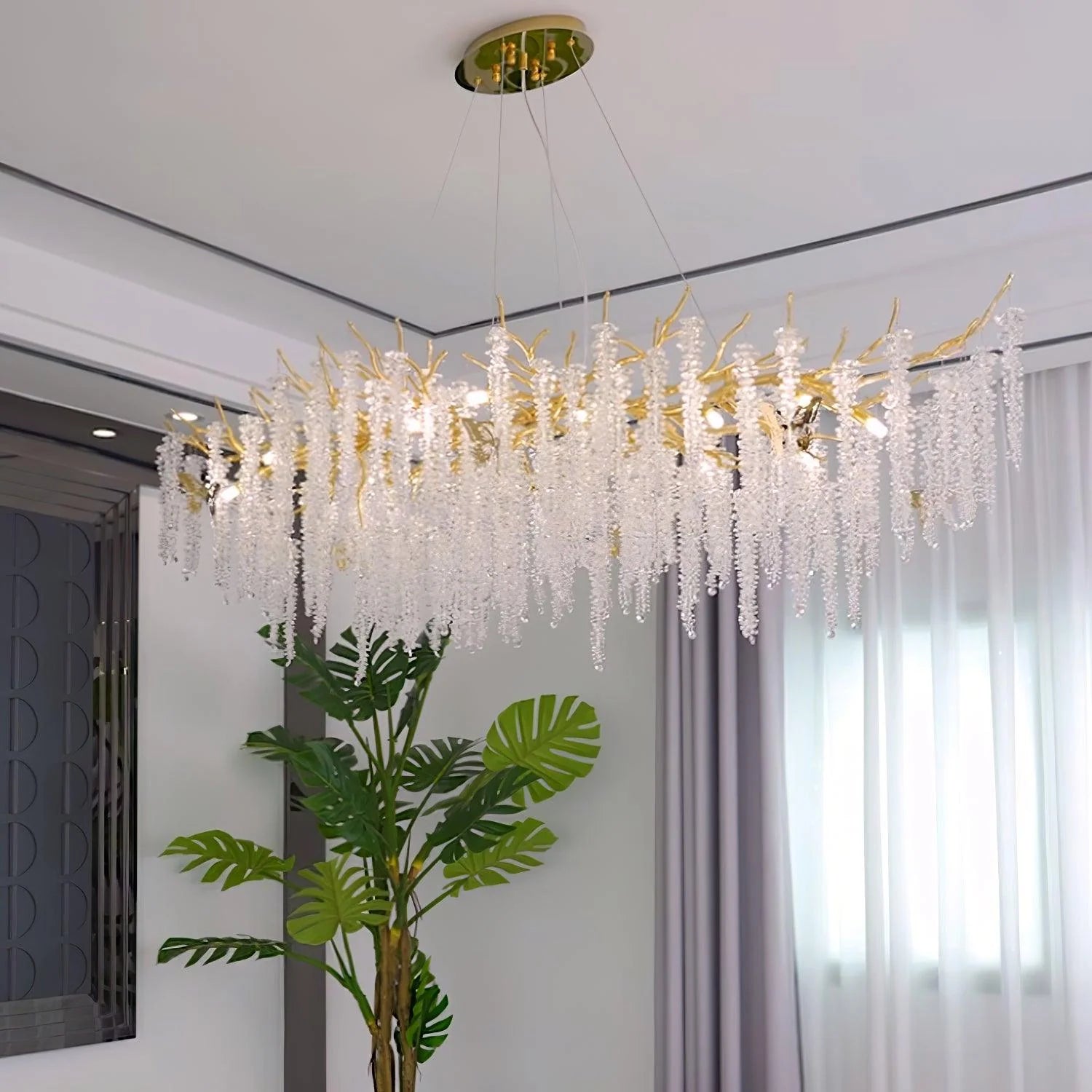Wisteria Flower Crystal Chandelier - Yiarolight